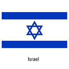 Image showing Flag  of the country  israel. Vector illustration. 