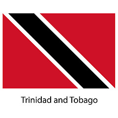 Image showing Flag  of the country trinidad and tobago. Vector illustration. 