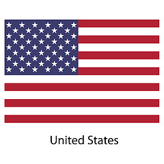 Image showing Flag  country  united states of america. Vector illustration. 