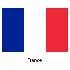 Image showing Flag  of the country  franse. Vector illustration. 