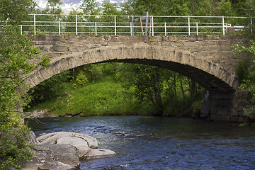 Image showing the old stonebridge Laberg, Gratangen