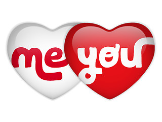 Image showing Valentine Day Me and you Heart