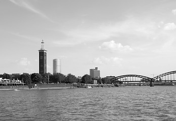 Image showing Architecture of Cologne seen from the Rhine river