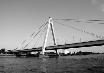 Image showing Severinsbruecke spans the Rhine in Cologne