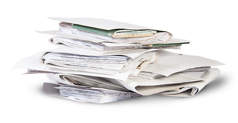 Image showing Pile of files in chaotic order rotated