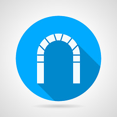 Image showing Flat vector icon for brick archway