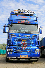 Image showing Blue Scania R620 V8 Truck Tractor