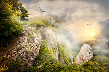 Image showing Fog in mountains