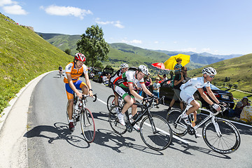 Image showing Group of Amateur Cyclists