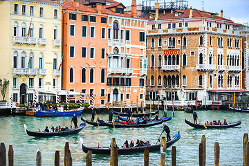 Image showing Water canal in Venice Italy