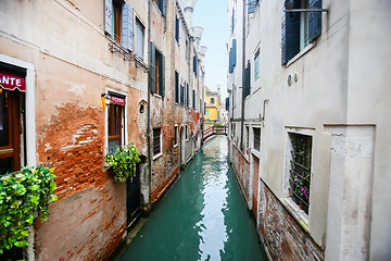 Image showing Water canal in Italy