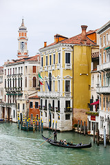 Image showing Gondola in water canal