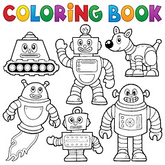 Image showing Coloring book robot collection 1