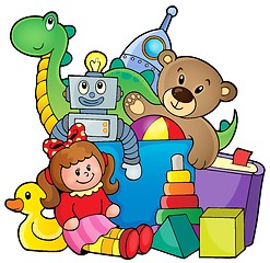 Image showing Heap of toys