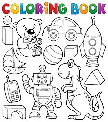 Image showing Coloring book with toys thematics 2