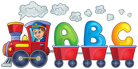 Image showing Train with three letters