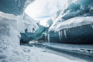 Image showing Inside the glacier