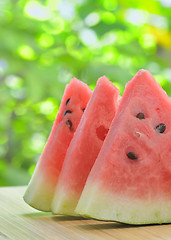 Image showing Slices of watermelon 