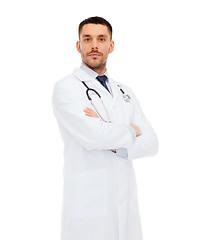 Image showing male doctor with stethoscope