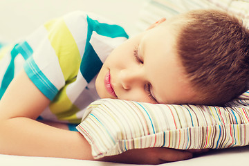 Image showing little boy sleeping at home