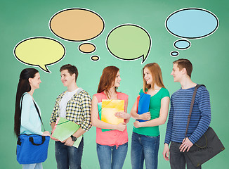 Image showing group of smiling teenagers