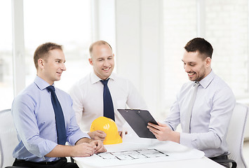 Image showing happy team of architects and designers in office