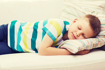 Image showing little boy sleeping at home