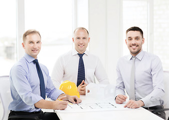 Image showing happy team of architects and designers in office