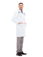 Image showing male doctor with stethoscope