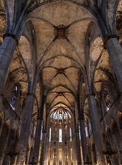 Image showing Gothic church interior