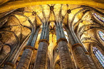 Image showing Gothic church interior