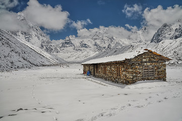 Image showing Himalayas near Kanchenjunga