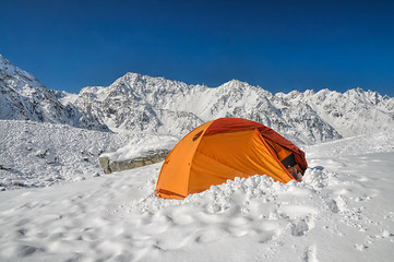 Image showing Camping in Himalayas