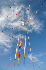 Image showing Buddhist prayer flags in Nepal