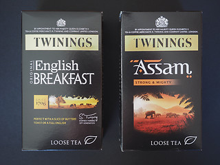 Image showing Eglish Breakfast and Assam Twinings Teas