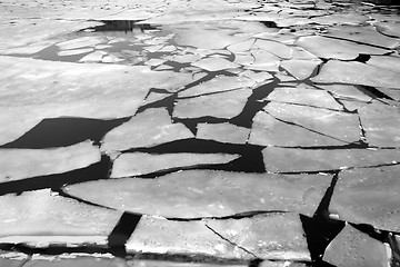 Image showing ice on the river