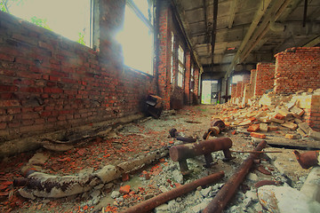 Image showing abandoned factory beyond the polar circle