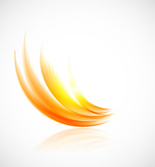 Image showing Abstract orange background