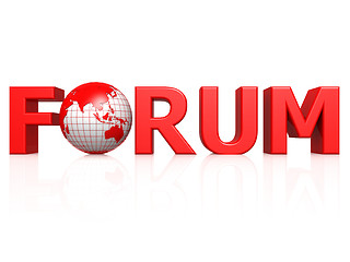 Image showing Forum with globe