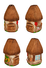 Image showing Miniature model country home (piggy bank). Set.