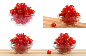 Image showing Bowl of cherries. Set.