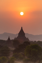 Image showing Tamples of Bagan, Burma, Myanmar, Asia.