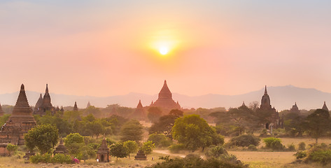 Image showing Tamples of Bagan, Burma, Myanmar, Asia.