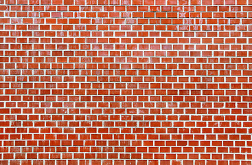 Image showing Red brick wall texture