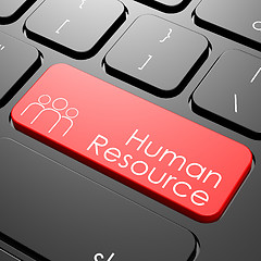 Image showing Human resource keyboard