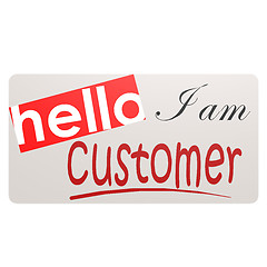 Image showing Card I am customer