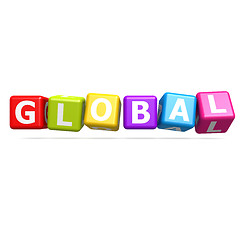 Image showing Cube puzzle global