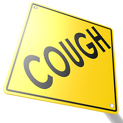 Image showing Road sign with cough