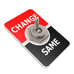 Image showing Change toggle switch
