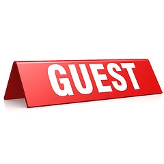 Image showing Guest tag